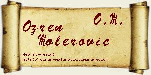 Ozren Molerović vizit kartica